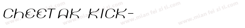 cheetak kick字体转换